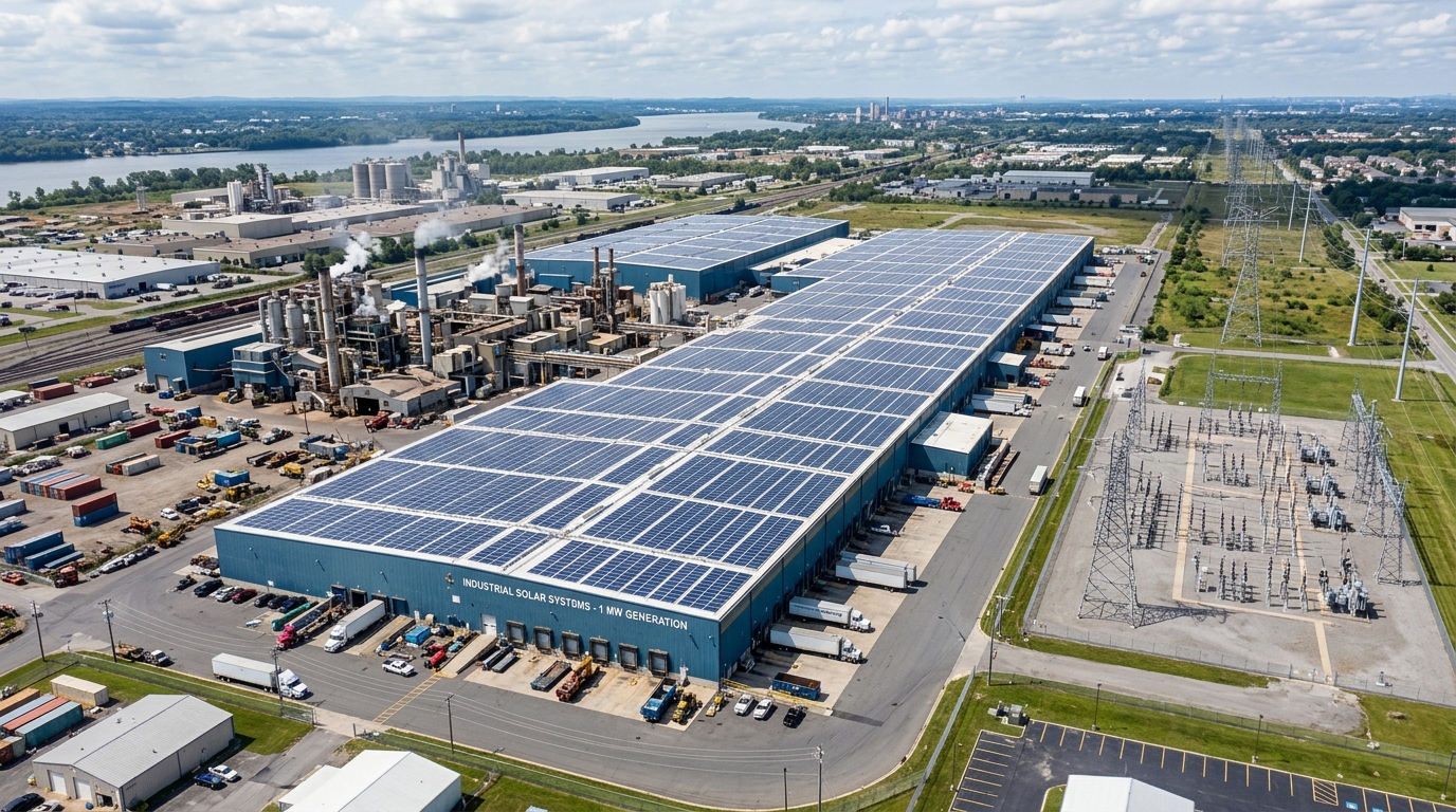 1MW Industrial Plant Solar EPC